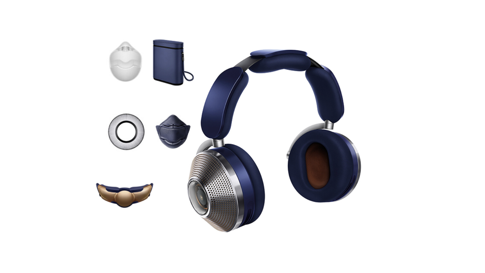 Наушники Dyson Zone Absolute в цвете Prussian Blue Bright Copper