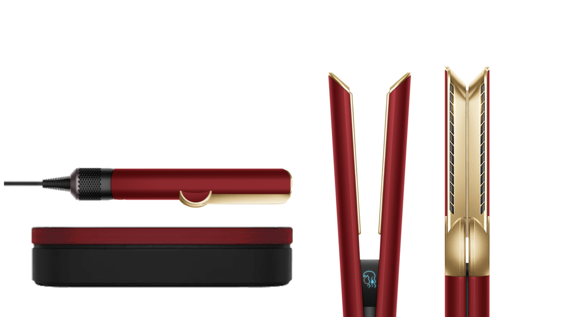 Фен выпрямитель для волос Dyson Airstrait straightener Red Velvet